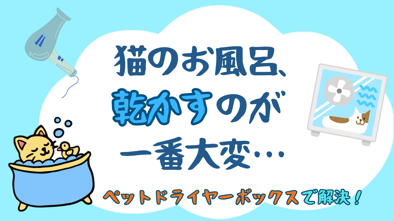 猫用ペットドライヤーボックス