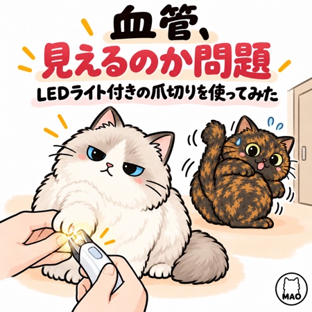 爪が飛び散らないのがいちばん助かった