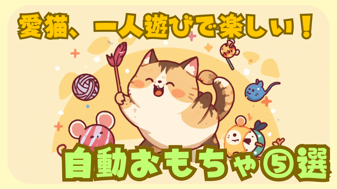 猫の一人遊びおもちゃ5選