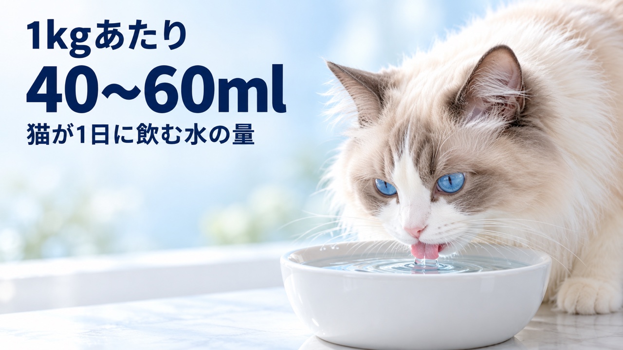 猫が1日に飲む水の量の目安