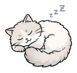 zzz寝てる猫のイラスト